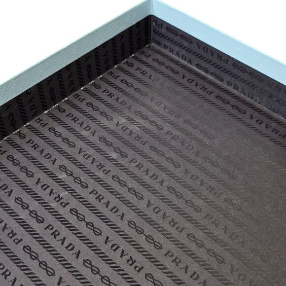 Authentic PRADA Empty Light Blue Box w Tissue Paper & Dustbags 13.75"x12"x5.25" - Picture 9 of 15